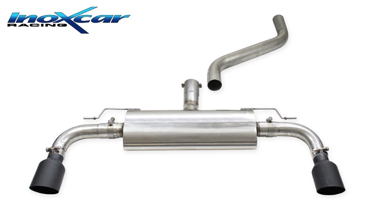 SCARICO FINALE SPORTIVO SILENZIATO RACING BLACK CERAMIC INOXCAR PER FORD FOCUS MK4 ST 2.3 ECOBOOST 280CV