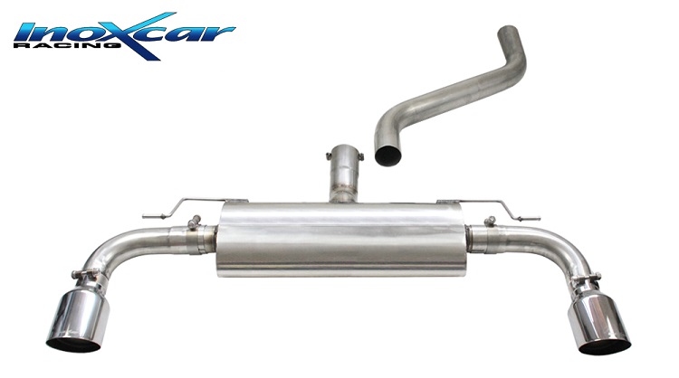 SCARICO FINALE SPORTIVO SILENZIATO RACING INOXCAR PER FORD FOCUS MK4 ST 2.3 ECOBOOST 280CV (Ø 100MM)