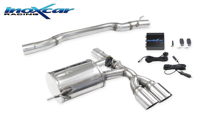 SCARICO FINALE SPORTIVO SILENZIATO RACING CON VALVOLA INOXCAR PER MINI COOPER F56 S / JCW CON OPF